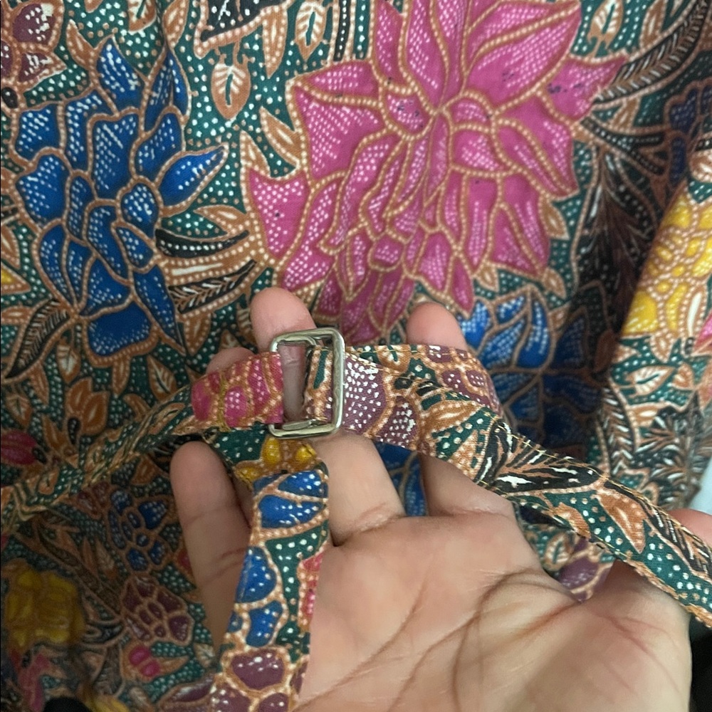 Coachella Vintage Creazioni Effeci Beaded Vest Multi Colored Florals - Picture 9 of 9